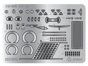 Beemax Etching Detail Parts: BMW 320 Fina BTCC 96 Winner