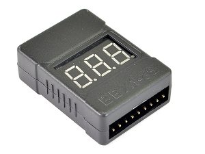 ETRONIX 1-8S LIPO BATTERY CASED VOLTAGE METER w/ALARM