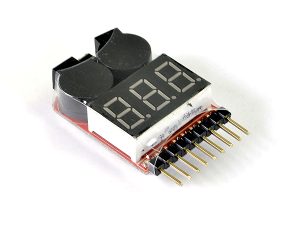 ETRONIX 1-8S LIPO BATTERY VOLTAGE METER w/ALARM