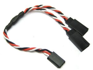 Etronix 30cm 22Awg Futaba Twisted Y Extension Wire