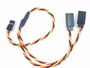 Etronix 30cm 22Awg Jr Twisted Y Extension Wire