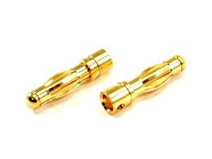 ETRONIX 4.0MM MALE GOLD CONNECTOR (2)