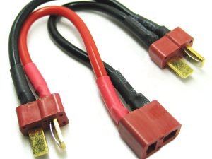 Etronix Deans 2S Battery Harness For 2 Packs In Series 14Awg Silicone Wire