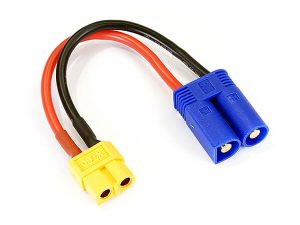 ETRONIX FEMALE XT-60 TO MALE EC5 PLUG CONNECTOR ADAPTOR
