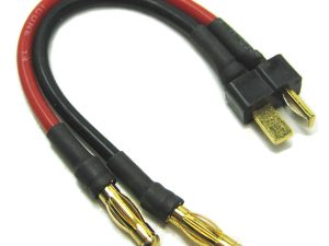 Etronix Male Deans To Two 4.0mm Male Connector Adapter