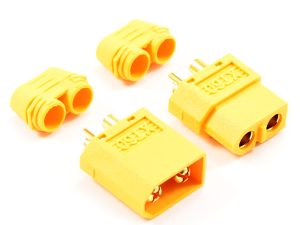 ETRONIX XT-60 CONNECTOR (MALE/FEMALE) w/PROTECTIVE SLEEVE