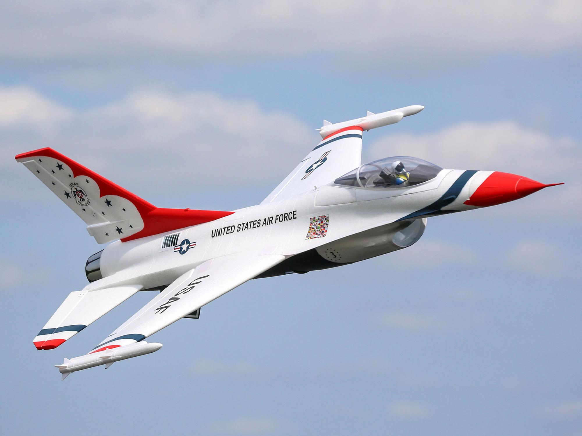 E-flite F-16 Thunderbirds 70mm EDF Jet BNF Basic with AS3X and SAFE - Image 20