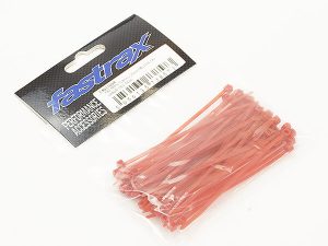 FASTRAX 100mm x 2.5mm RED NYLON CABLE TIES (50pcs)