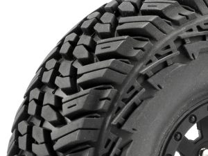 FASTRAX 1:10 CRAWLER SLINGER 1.9 MOUNTED SCALE WHEEL BLACK