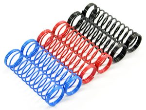FASTRAX 1/10TH 95mm SPRING SET SOFT/BLUE,MED/RED,HARD/BLACK