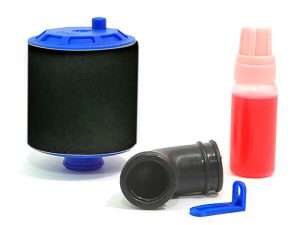 Fastrax 1/10th Air Filter Re-Buildable - Blue