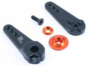 FASTRAX 15T JUMBO BLACK ALUM 3-IN-1 SERVO HORN (SAV/MUL/HI)