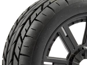 FASTRAX 1/8 EAGLE TREAD MOUNTED ON 8-SPOKE BLACK (PR)