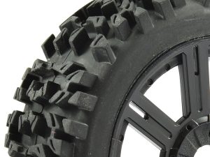 FASTRAX 1/8 MAZE BLOCK MOUNTED ON 8-SPOKE BLACK (PR)