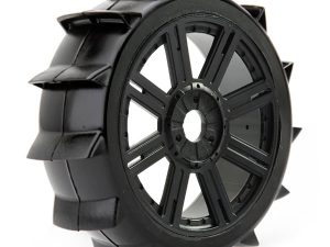 FASTRAX 1/8 PADDLE MOUNTED ON 8-SPOKE BLACK (PR)