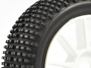 Fastrax 1/8 Premounted Buggy Tyres 'h Tread/10 Spoke"