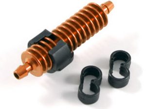 FASTRAX 1/8TH EXHAUST GAS COOLER BURNT ORANGE w/MOUNTS