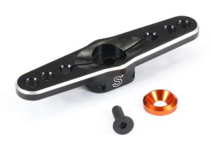 FASTRAX 23T BLACK ALUMINIUM DOUBLE SERVO HORN (KO/SANWA)