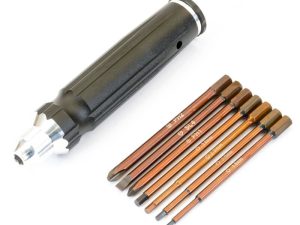 FASTRAX 7-piece CHANGEABLE DRIVER SET 1.5/2.0/2.5/3.0 / PH1/PH2/SL4mm