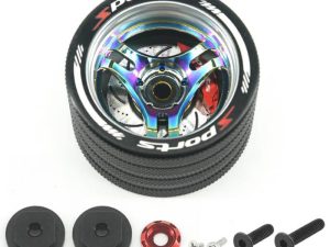 FASTRAX ALUMINIUM STEERING 3-SPOKE WHEEL - SANWA, FUTABA, FLYSKY