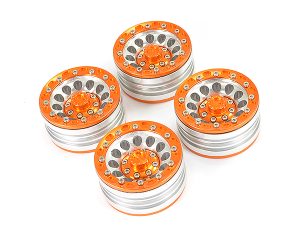 FASTRAX ALUMINUM BEADLOCK 1.9" WHEELS - ORANGE (4PC)