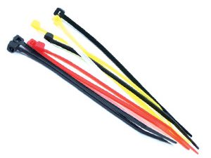 Fastrax Black 100MM X 2.5MM Nylon Cable Ties (10Pcs)