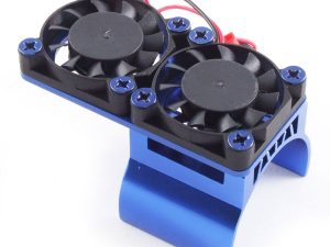Fastrax Blue Aluminium Twin Fan Motor Heatsink Unit