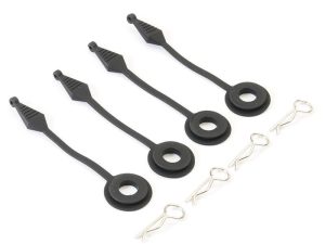 Fastrax Body Pin Holder/Body Protector 4Pcs Large Black