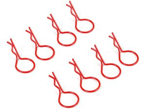 Fastrax Fluorescent Red Large Clips
