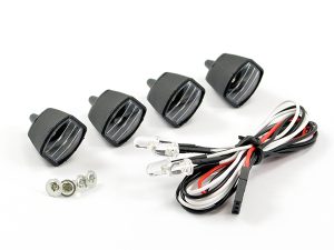 FASTRAX LIGHT SET w/LED,LENSES WIRE CONNECTOR 4PC - RECTANGLE