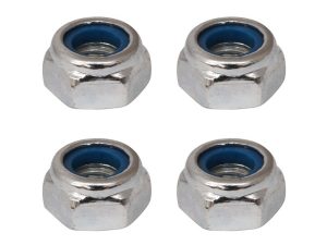 Fastrax M3 Silver Nyloc Nuts