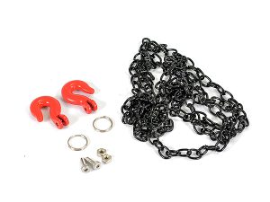 FASTRAX METAL HOOK & BLACK STEEL CHAIN SET 800MM