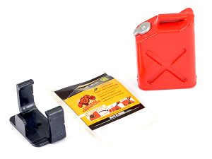 FASTRAX PAINTED FUEL JERRY CAN & MOUNT - RED