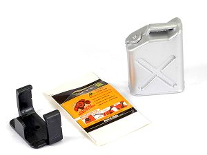 FASTRAX PAINTED FUEL JERRY CAN & MOUNT - SILVER
