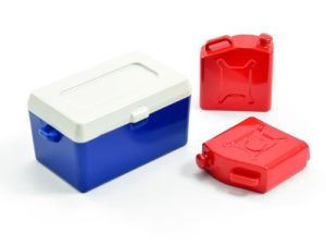 FASTRAX PAINTED ICE BUCKET & FUEL CANS