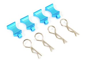 FASTRAX PRO ALUMINIUM EASYPULL TABS & BODYCLIPS (4PC) - BLUE