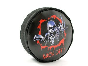 FASTRAX SCALE SKULL SPARE TYRE COVER (DIA 125MM/TRX4)