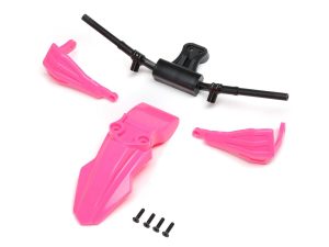 Losi Fender, Handguards & Handle Bars, Pink: PM-SM/MX