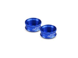JConcepts Fin, VCS3 Shock Bottom Cap - Blue (Assoc. 13mm)