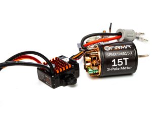 Spektrum Firma 70A Brushed Smart ESC, 2S-3S: IC3 / 15T Brushed Motor