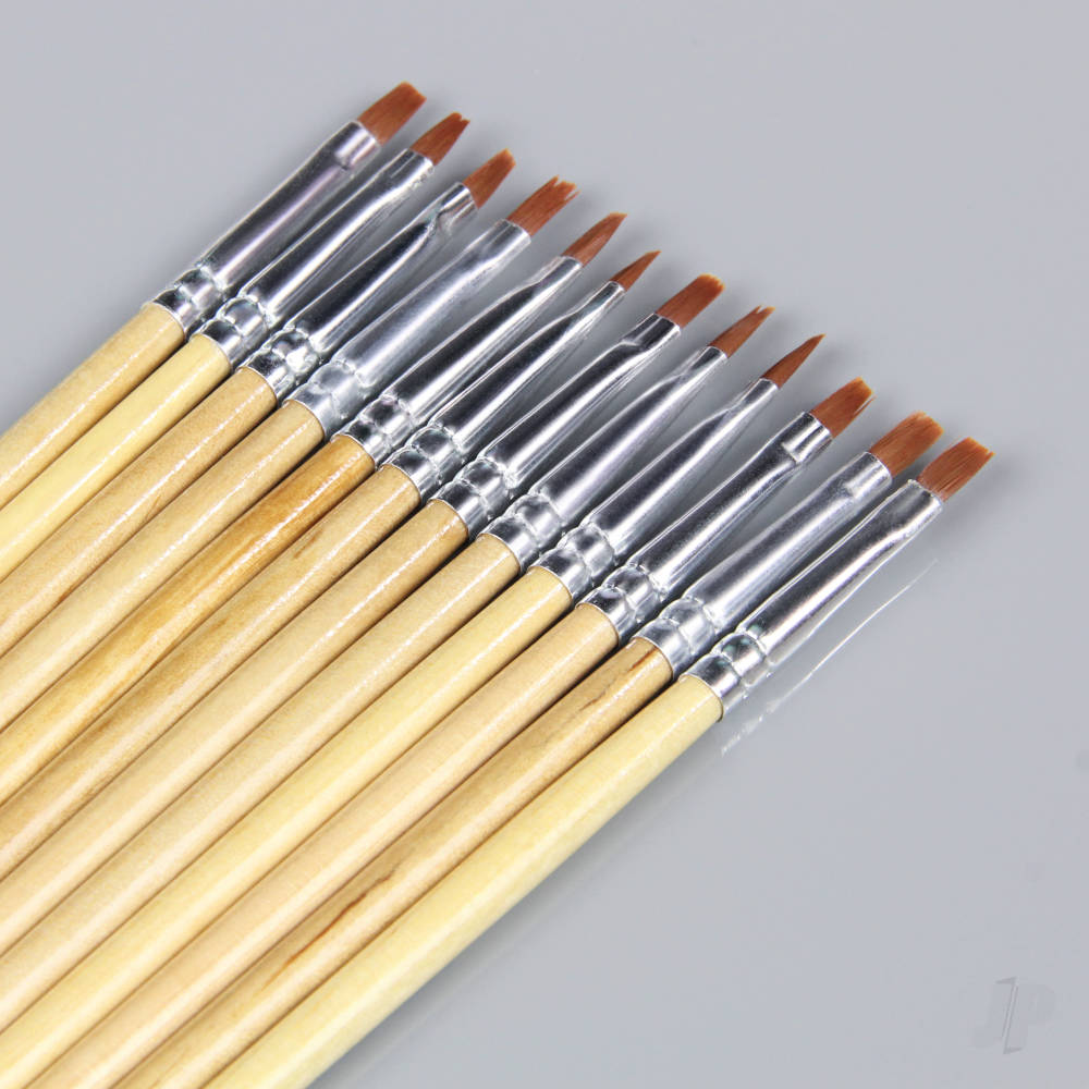 JP Flat Brushes #2 (12 pcs) - Image 3
