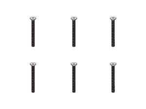 PD Racing Flat Head Hex ScrewHM4*40   6PCS