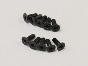 KYOSHO Flat Head Metallic Screws M2x6mm (10) Kyosho