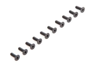 Losi Flat Head Screws M2.5 x 8mm (10)