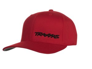 Traxxas Flex Hat Curve Bill Red / Black L / XL Traxxas Logo
