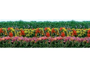 JTT Flower Hedges, 5x3/8x5/8in, HO-Scale, (8 per pack)
