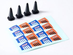 Eazy RC FMS 1:18 TRAFFIC CONE BLACK (4PCS)