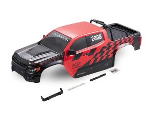 FMS FMT10 11021RS CAR BODY ASSEMBLY (RED/BLACK)