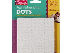 Super Glue Foam Mounting Dots, Double-Sided, .25in Diameter (363 Dots)