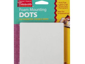 Super Glue Foam Mounting Dots, Double-Sided, .75in Diameter, (48 Dots)
